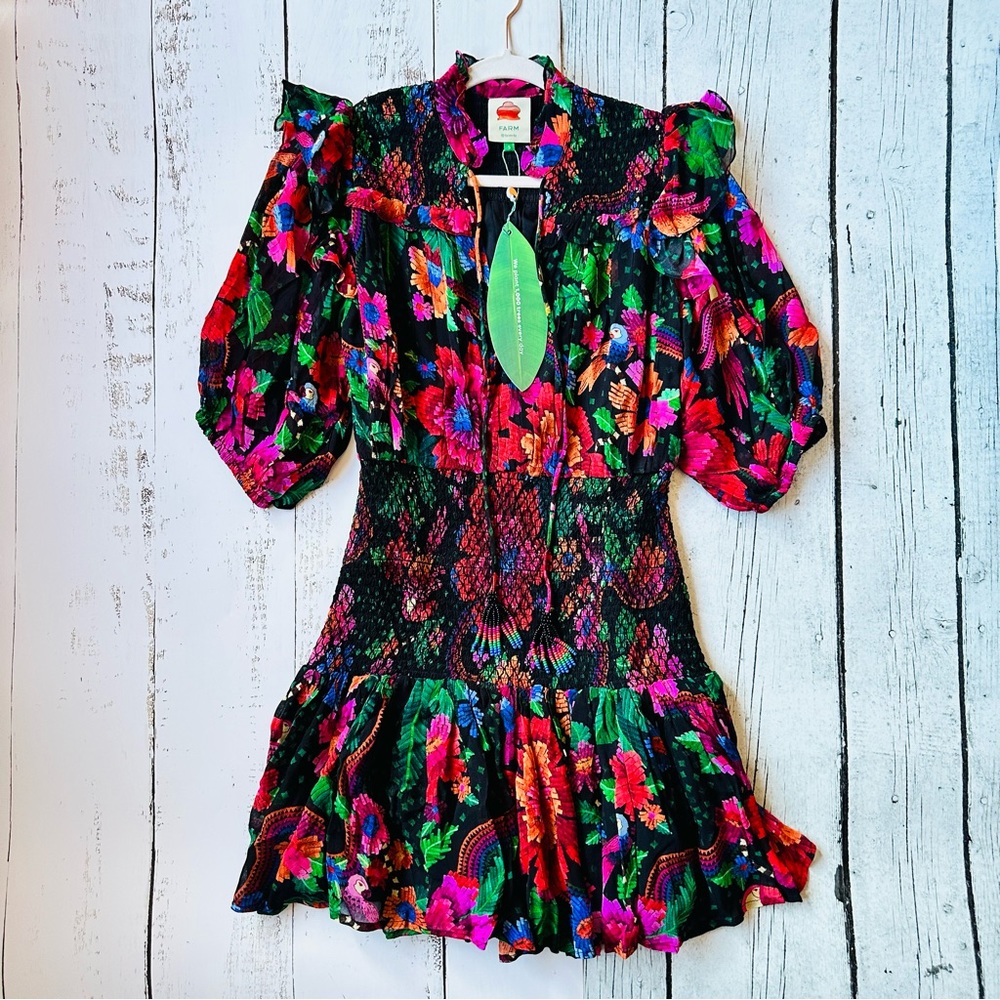 NWT Farm Rio‎  Dress Multicolor Size Small